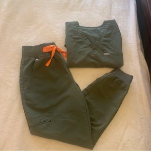 Figs Scrub Set Moss Size Small